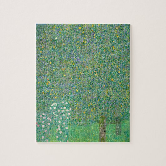 Rosenbüsche unter den Bäumen von Gustav Klimt Puzzle (Vertikal)