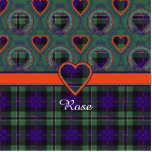 Rosenclan karierter schottischer Tartan Fotoskulptur Magnet<br><div class="desc">Ein reizender Entwurf basiert auf dem wirklichen schottischen Tartan</div>