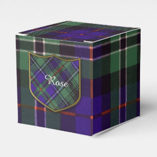 Rosenclan karierter schottischer Tartan Geschenkschachtel