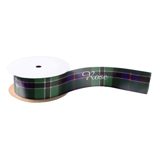 Rosenclan karierter schottischer Tartan Satinband (Spule)