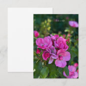 Rosencluster Mitteilungskarte (Vorne/Hinten)