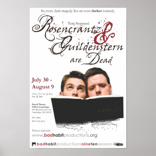 Rosencrantz & Guildenstern Poster (Vorne)