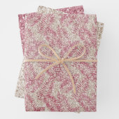 Rosencreme Glitzer Glitz Tropical Blätter (Beispiel)