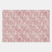 Rosencreme Glitzer Glitz Tropical Blätter (Vorderseite)