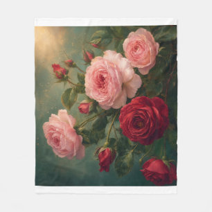 Rosendecke Fleecedecke