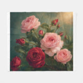 Rosendecke Fleecedecke (Vorderseite (Horizontal))