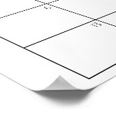 Rosendusche Ratschlag Fälligkeitsdatum Poster (Ecke)