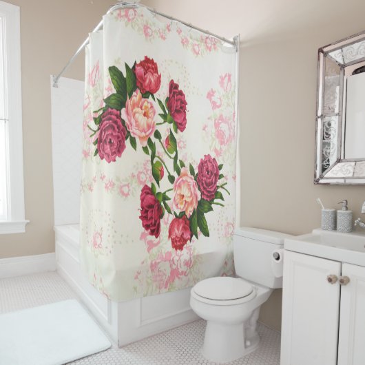 Rosenduschvorhang Duschvorhang (Beispiel)