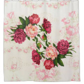 Rosenduschvorhang Duschvorhang (Vorderseite)