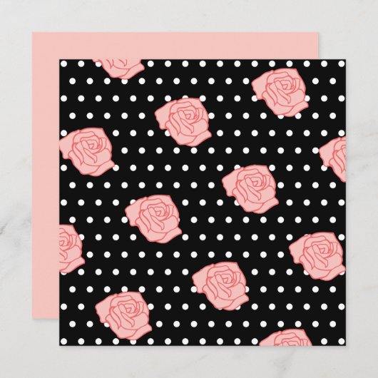 Roseneinladungen Einladung (Vorne/Hinten)