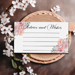 Rosenempfehlung und Wunschkarte für Rosen in Rosa  Mitteilungskarte