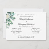 Roseneukalyptus Botanische Hochzeitsstimmung Probe Einladung (Vorderseite)