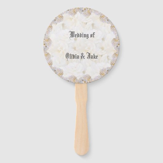 Rosenfächer Fächer (Vorderseite)