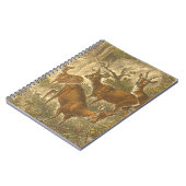 Rosenfamilie - Hirsche im Wald Notizblock (Linke Seite)