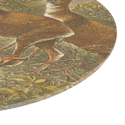 Rosenfamilie - Hirsche im Wald Schneidebrett (Ecke)