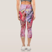Rosenfedern Capri Leggings (Rückseite)