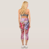 Rosenfedern Capri Leggings (Rückseite)