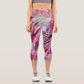Rosenfedern Capri Leggings (Vorderseite)