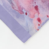 Rosenfedern Fleecedecke (Ecke)