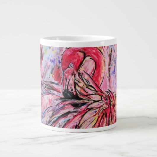Rosenfedern Jumbo-Tasse (Vorderseite)