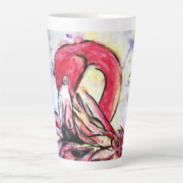 Rosenfedern Milchtasse