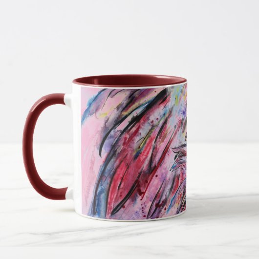 Rosenfedern Tasse (Links)
