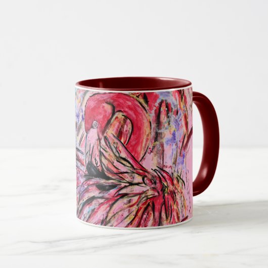 Rosenfedern Tasse (VorderseiteRechts)