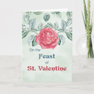 Rosenfest des St. Valentin Feiertagskarte