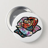 Rosenfleckenknopf Button (Vorne & Hinten)