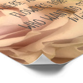 Rosenfotografie in hellrosa Rosen mit Matisse Zita Poster (Ecke)