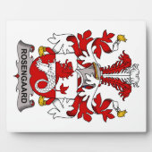 Rosengaard Family Crest Fotoplatte (Vorderseite)