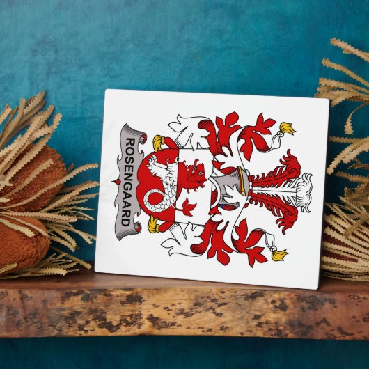 Rosengaard Family Crest Fotoplatte (Seite)