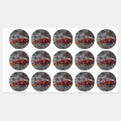 Rosengarbe Etiketten (Blatt)