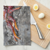 Rosengarbe Geschirrtuch (Viertel Falte)