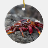 Rosengarbe Keramik Ornament (Vorne)