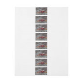 Rosengarbe Rundum-Adressaufkleber (Bogen)