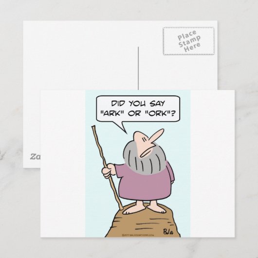 Rosengarten-Bibelflut Postkarte (Vorne/Hinten)