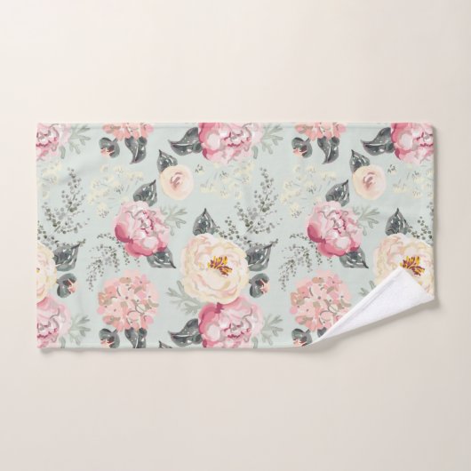 Rosengarten-Blume Badhandtuch Set (Handtuch)