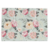 Rosengarten-Blume Große Geschenktüte (Rückseite)