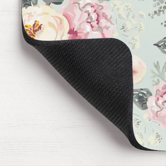 Rosengarten-Blume Mousepad (Ecke)