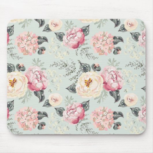 Rosengarten-Blume Mousepad (Vorne)