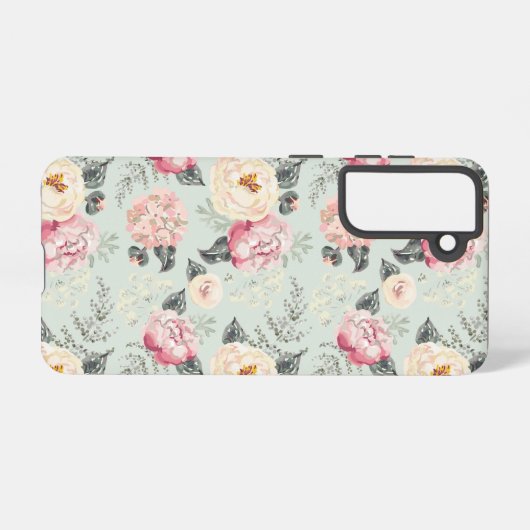 Rosengarten-Blume Samsung Galaxy Hülle (Rückseite (Horizontal))