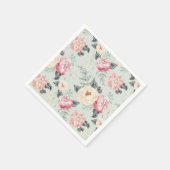 Rosengarten-Blume Serviette (Ecke)