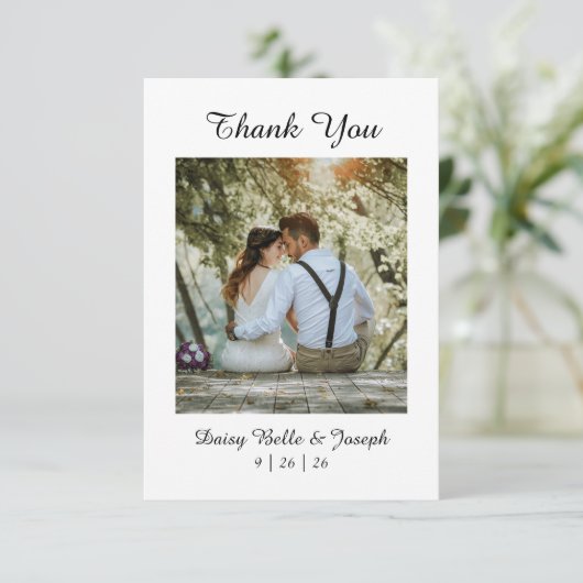 Rosengarten Dankeskarte (Stehend Vorderseite)