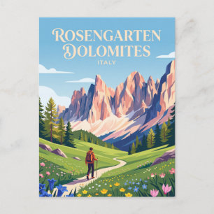 Rosengarten Dolomiten Italien Postkarte