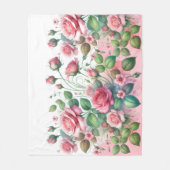 Rosengarten Fleecedecke (Vorderseite)