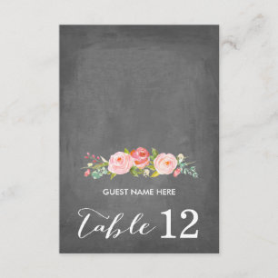 Rosengarten Florale Hochzeit Tafel Begleitkarte Einladung