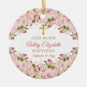 Rosengarten Florenz Foto Keramik Ornament (Vorne)