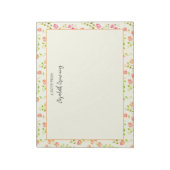 Rosengarten HandIllustriert Vintag Inspiriert Notizblock (Rotiert)