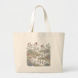 Rosengarten Herbst Jumbo Stoffbeutel